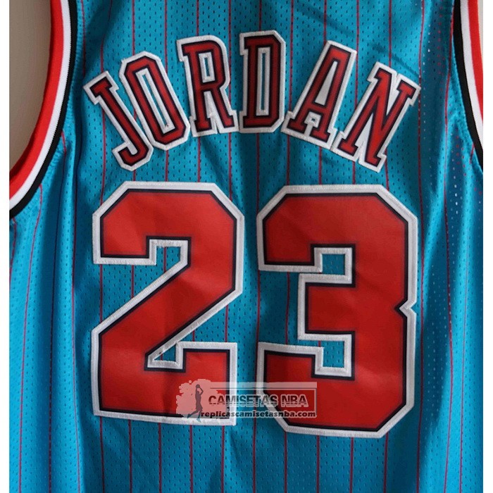 Camiseta Chicago Bulls Michael Jordan NO 23 Mitchell & Ness 1995-96 Azul